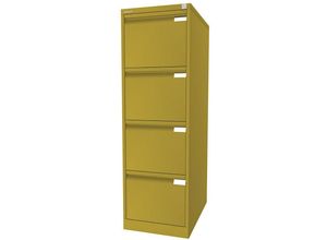 5020073816396 - BISLEY Hängeregistraturschrank 1-bahnig 4 Schübe DIN A4 gelb