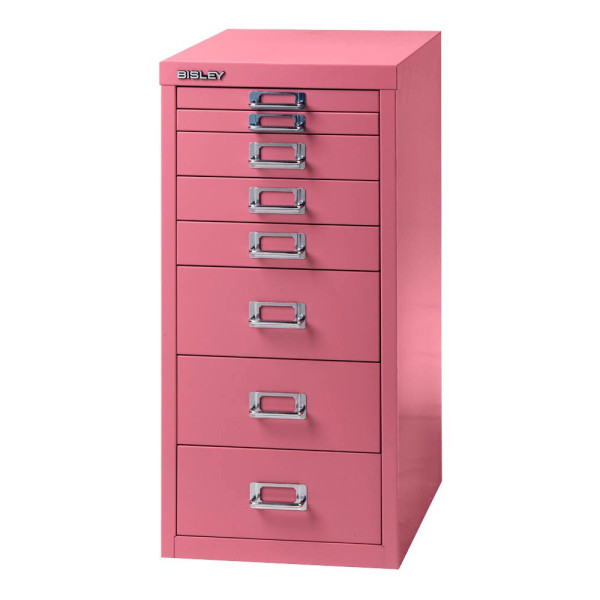 5020073826678 - Schubladenschrank MultiDrawer? 29er Serie L298101 Stahl 8 Schubladen (Vollauszug) A4 278 x 59 x 38 cm pink