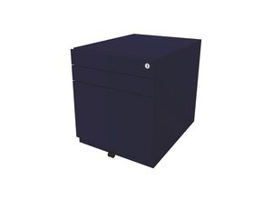 5020073827361 - BISLEY Rollcontainer Note™ mit 2 Universalschubladen 1 Hängeregistratur HxBxT 565 x 420 x 565 mm oxfordblau