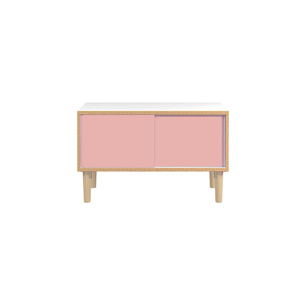 5020073843163 - Sideboard Poise POS1007W620 verkehrsweiß rosa 2 Fachböden 1000 x 450 x 621 cm 5020073843163 BISLEY