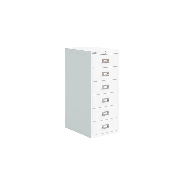 5020073859027 - BISLEY MultiDrawer™ Schubladenschrank verkehrsweiß 6 Schubladen 279 x 408 x 670 cm