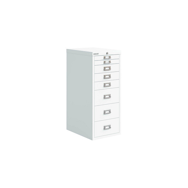 5020073859058 - BISLEY MultiDrawer™ Schubladenschrank verkehrsweiß 8 Schubladen 279 x 408 x 670 cm