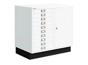 5020073859171 - Komibschrank Flügeltüre 10 Schubladen verkehrsweiß 5020073859171 Bisley