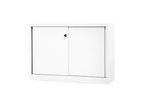 5020073859744 - Schiebetürenschrank ECO 1 Fachboden 2 OH Farbe verkehrsweiß H 839 x B 1200 x T 430 mm