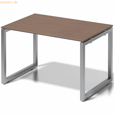 5020073993325 - BISLEY Schreibtisch CITO O-Gestell HxBxT 740 x 1200 x 800 mm Gestell silber Platte Nussbaum