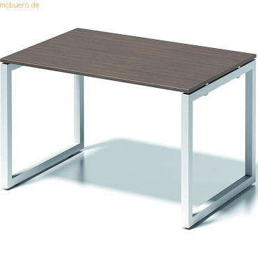 5020073993363 - BISLEY Schreibtisch CITO O-Gestell HxBxT 740 x 1200 x 800 mm Gestell weiß Platte Nussbaum