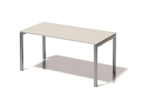 5020073993370 - BISLEY Schreibtisch CITO U-Gestell HxBxT 740 x 1600 x 800 mm Gestell silber Platte grauweiß