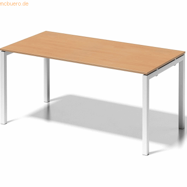 5020073993424 - BISLEY Schreibtisch CITO U-Gestell HxBxT 740 x 1600 x 800 mm Gestell weiß Platte Buche