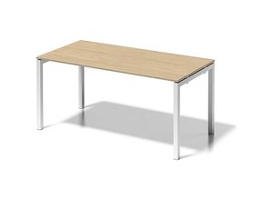 5020073993431 - BISLEY Cito Schreibtisch ahorn verkehrsweiß rechteckig 4-Fuß-Gestell weiß 1600 x 800 cm