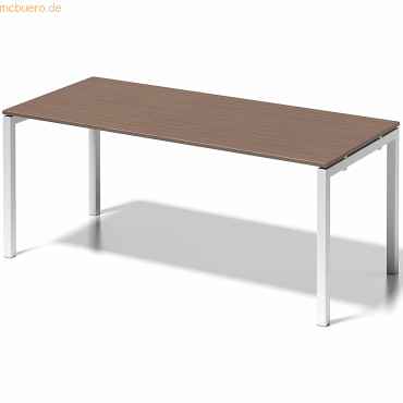 5020073993684 - BISLEY Schreibtisch CITO U-Gestell HxBxT 740 x 1800 x 800 mm Gestell weiß Platte Nussbaum