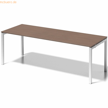 5020073998443 - BISLEY Schreibtisch CITO U-Gestell HxBxT 740 x 2200 x 800 mm Gestell weiß Platte Nussbaum