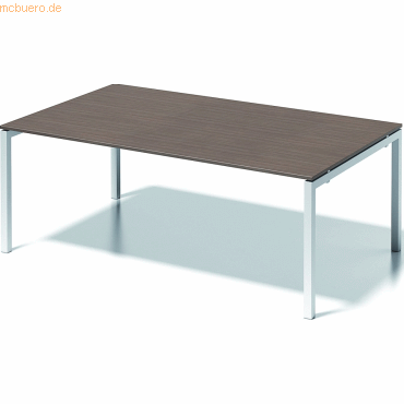 5020073998689 - BISLEY Schreibtisch CITO U-Gestell HxBxT 740 x 2000 x 1200 mm Gestell weiß Platte Nussbaum