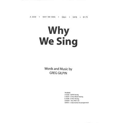 5020679277782 - Why we sing