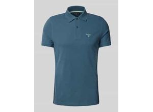 5020985735143 - Slim Fit Poloshirt mit Label-Stitching