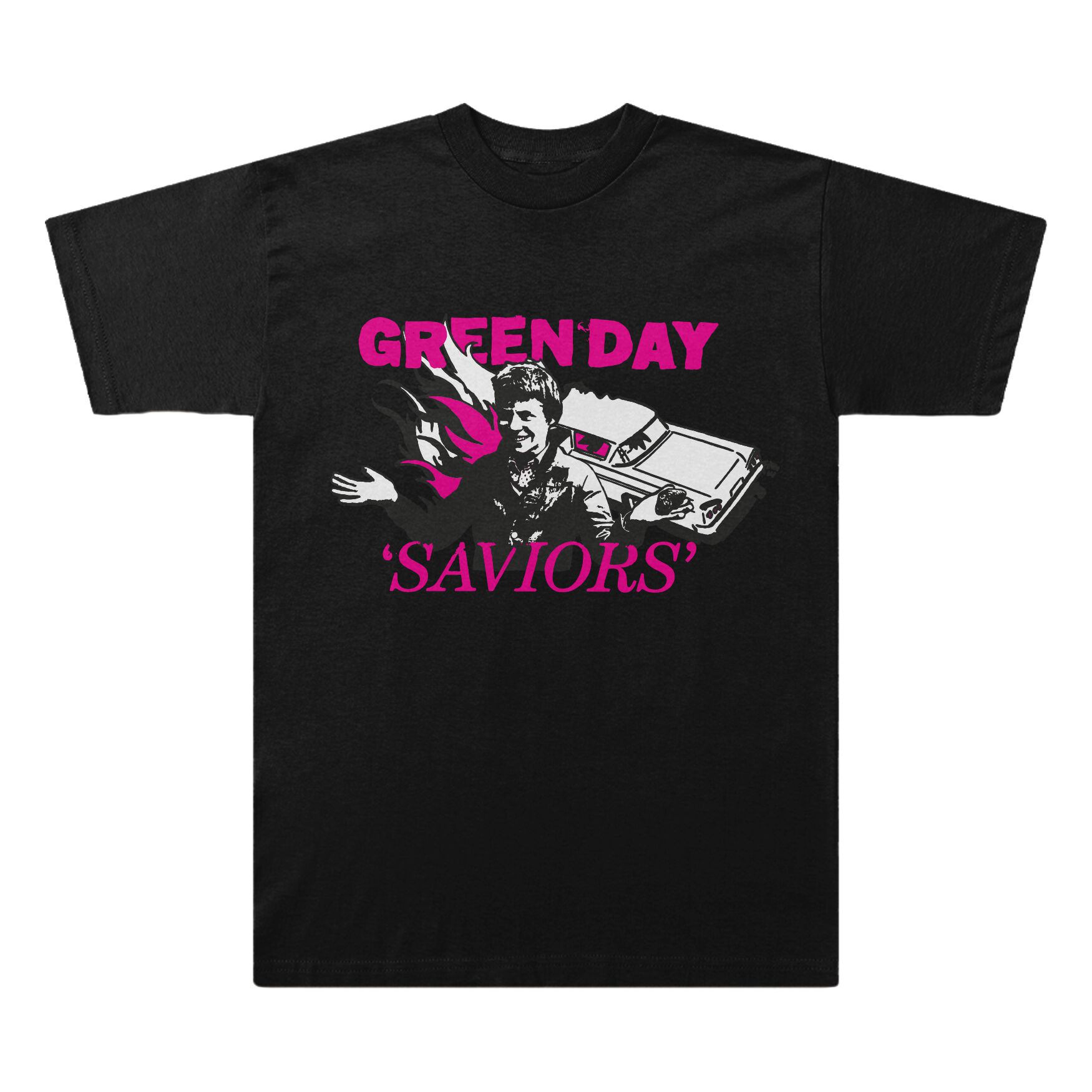 5021732129659 - Green Day Saviors Illustration T-Shirt schwarz in S