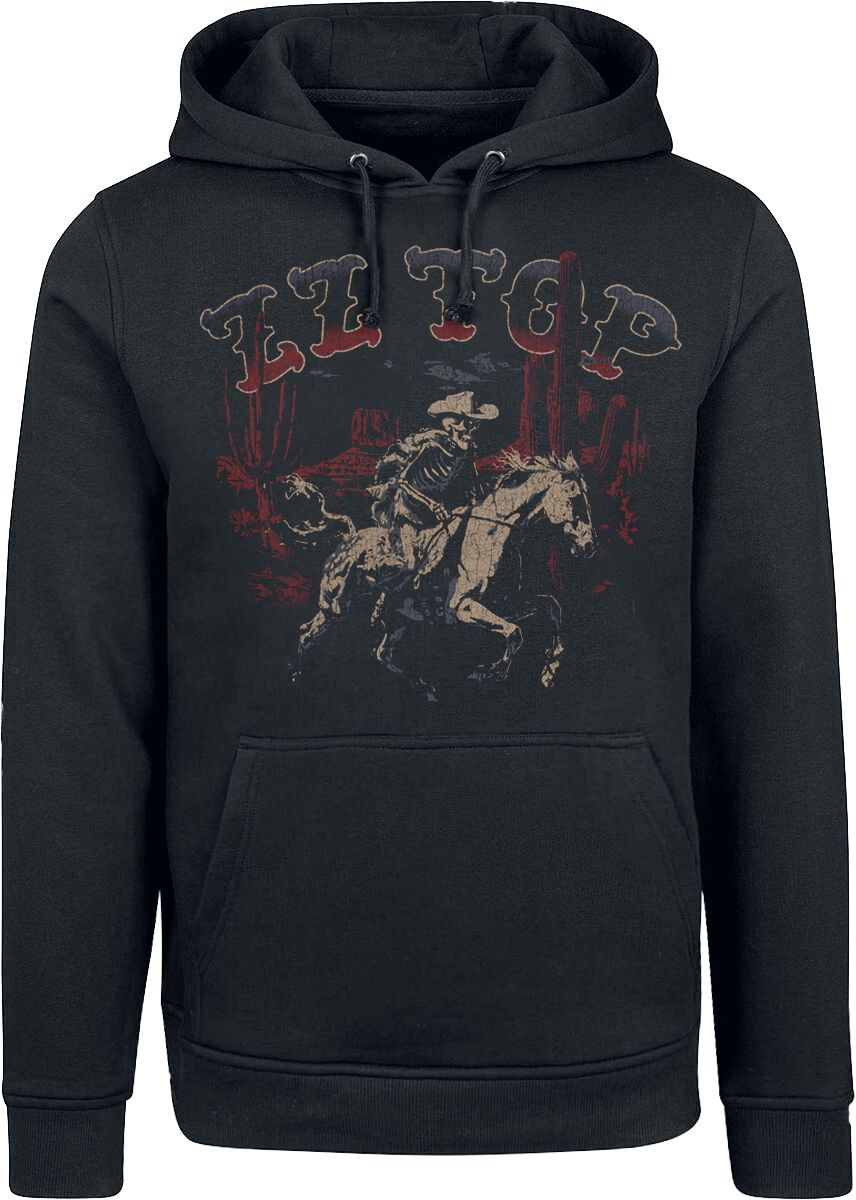 5021732306531 - Skeleton Cowboy Kapuzenpullover schwarz in S