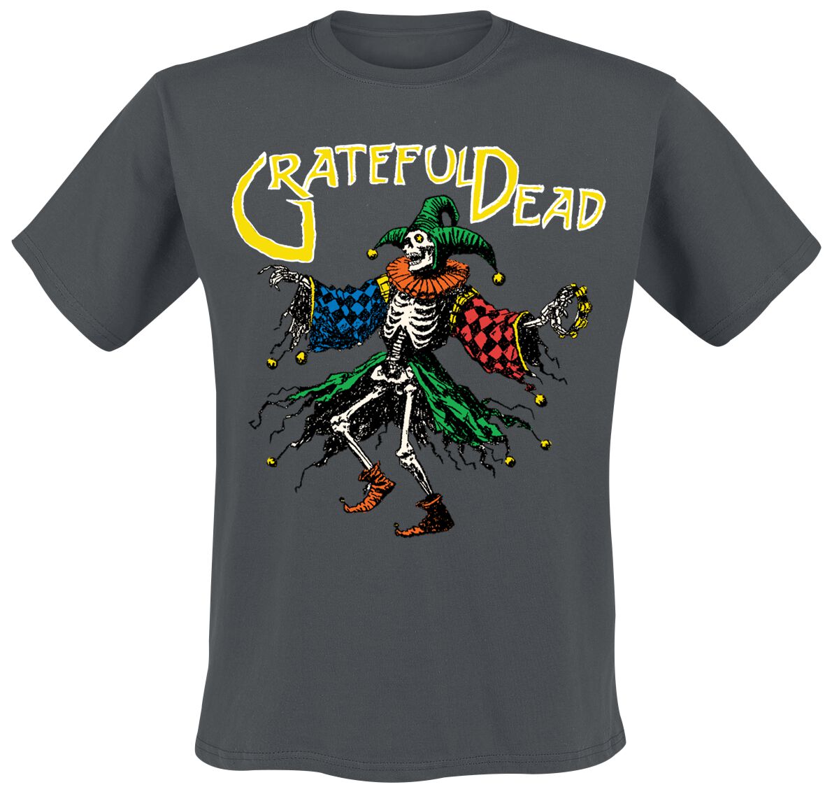 5021732309327 - Skele Jester T-Shirt charcoal in S 5021732309327 - Skele Jester T-Shirt charcoal in S