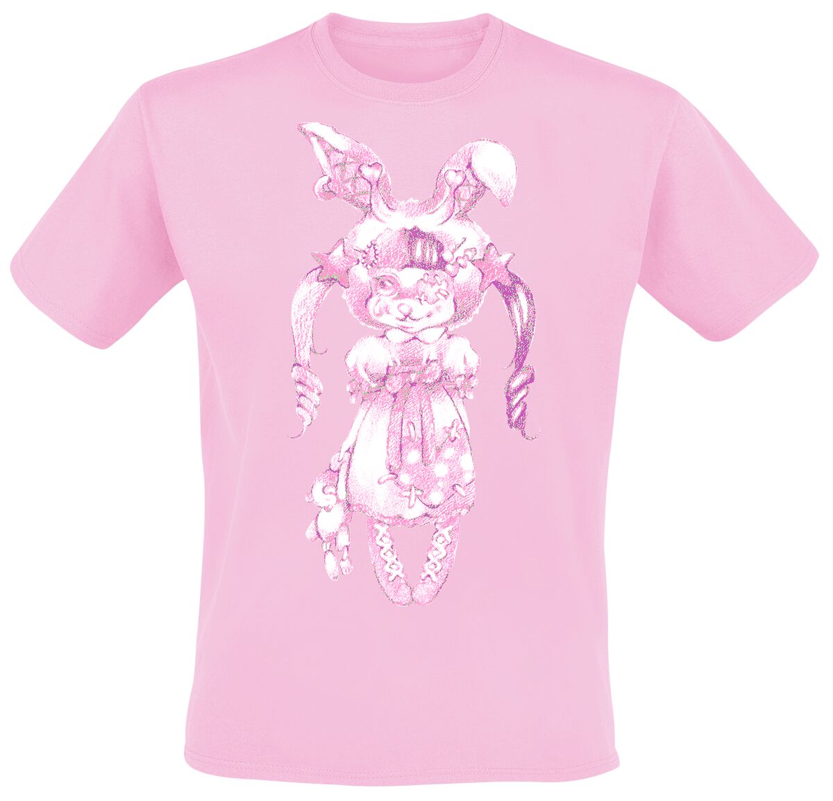 5021732324139 - Crybaby Bunny T-Shirt rosa in S