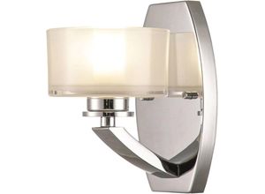 5024005000020 - Hinkley - HK-MERIDIAN1-BATH-PC Badezimmerleuchte Meridian G9 led 35W IP44 Stahl Opalglas Chrom poliert L165cm B127cm Ø127cm