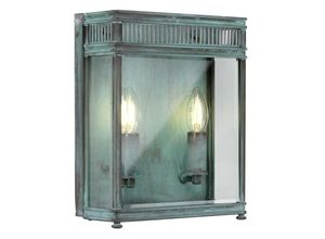 5024005000587 - Lighting HL7-M-VDG Wegeleuchte Holborn E14 40W IP44 Messing klares Glas patina L11cm B255cm Ø255cm dimmbar - Elstead