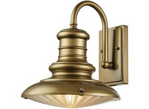 5024005003700 - Feiss - FE-REDDING2-M-PDB Wandleuchte redding station E27 1x60W IP44 Aluminium Bronze bemalt Glas H318cm B305cm dimmbar