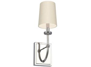 5024005004264 - Elstead - Lighting QN-FELIXSTOWE1-C quintiesse Wandleuchte Felixstowe 1 x 3W led G9 IP44 3000K Chrom poliert Kunstseide Muschel (Taupe) H406cm