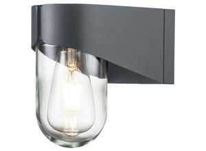 5024005004592 - Elstead - Lighting porto Wandleuchte porto E27 1x40W IP44 Edelstahl grau Glas H188cm B115cm dimmbar