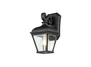 5024005005063 - Lighting BAYVIEW-2S-BK Wandleuchte Bayview E27 40W IP44 Aluminium Glas klar schwarz B142cm Ø142cm dimmbar - Elstead