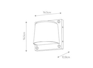 5024005012092 - Außenwandleuchte Scout messing IP44 165 cm x 165 cm