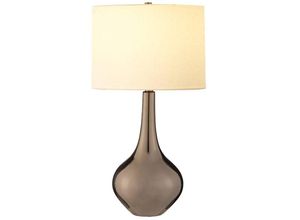 5024005019824 - Lighting job-tl-iv Tischleuchte Job E27 1x60W Keramik Bronze Metallic Kunstseide creme L361cm H71cm B36cm Ø36cm mit Schalter - Elstead