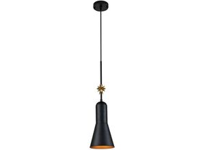 5024005019978 - Elstead - Lighting etoile-p-m-mb Hängeleuchte etoile E27 1x60W Stahl Harz Blattgold mattschwarz H1568cm Ø178cm dimmbar