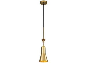 5024005019985 - Lighting etoile-p-s-ab Hängeleuchte etoile E27 1x60W Stahl Harz Altmessing Blattgold H1512cm Ø133cm dimmbar - Elstead