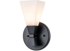 5024005020097 - Elstead - Lighting BOWTIE-1-MB Badezimmerleuchte Wandleuchte bowtie G9 1x3W IP44 3000K Stahl mattschwarz Opalglas weiß H248cm B152cm dimmbar