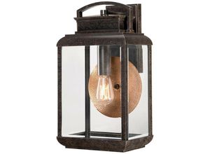 5024005205913 - Elstead - Quoizel qz-byron-l Wandleuchte Byron 1xE27 100W Metall Bronze Glas geschliffen H457cm B254cm IP44 dimmbar