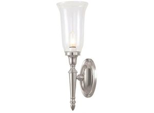 5024005211907 - BATH-DRYDEN2-PN Wandleuchte Eliot 1x3W led G9 Messing Nickel poliert Glas H41cm B12cm IP44 3000K dimmbar - Elstead Lighting