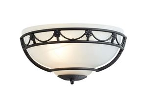 5024005212201 - Elstead Lighting CB-WU-BLACK Wandleuchte Carisbrooke 1xE27 60W Baustahl schwarz H12cm B265cm dimmbar