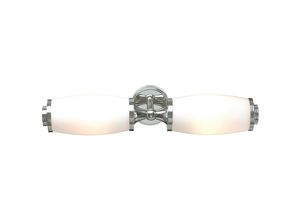 5024005213604 - Lighting BATH-ELIOT2-PC Wandleuchte Eliot 2x3W led G9 Messing Chrom poliert Opalglas H95cm B47cm IP44 3000K dimmbar - Elstead