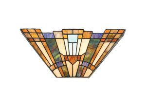 5024005214410 - Elstead - Quoizel qz-inglenook-wu Wandleuchte Inglenook 2xE14 60W Tiffany Glas Metall H178cm B406cm dimmbar