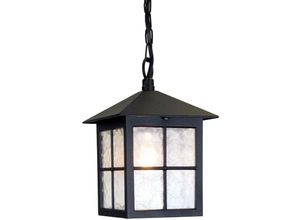 5024005214700 - Lighting BL18B-BLACK Hängeleuchte Winchester 1xE27 100W Aluminium-Druckguß schwarz Glas H40-525cm Ø185cm IP43 dimmbar höhenverstellbar - Elstead