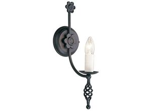 5024005217305 - Lighting BY1-BLACK Wandleuchte Belfry 1xE14 60W Baustahl schwarz H40cm B12cm dimmbar - Elstead