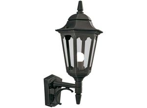 5024005220008 - Lighting PR1-BLACK Wandleuchte Parish 1xE27 Druckguss-Aluminium schwarz Glas H52cm B23cm IP44 dimmbar - Elstead