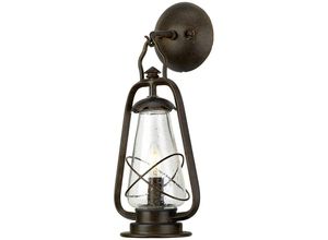 5024005223801 - Lighting miners-wall Wandleuchte Miners 1xE14 60W Stahl altbronze H42cm B20cm IP44 dimmbar - Elstead