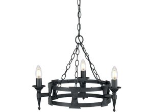 5024005225201 - Elstead - Lighting SAX3-BLK Kronleuchter Saxon 3xE14 H39 Ø52