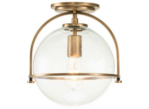 5024005231608 - Lighting qn-somerset-f-c-hb quintiesse Deckenleuchte Somerset E27 1x40W Stahl Messing Glas klar H318cm Ø282cm dimmbar - Elstead