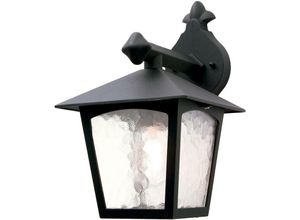 5024005233305 - Lighting BL2-BLACK Wandleuchte York 1xE27 100W IP43 Aluminium-Druckguß schwarz Glas H31cm B185cm dimmbar - Elstead