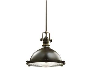 5024005233619 - Kichler kl-hatteras-bay-m-oz Hängeleuchte Hatteras Bay 1xE27 150W Stahl Altbronze Glas H37-127cm Ø337cm dimmbar höhenverstellbar