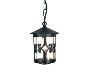 5024005235804 - Elstead Lighting BL13B-BLACK Hängeleuchte Hereford 1xE27 100W Aluminium-Druckguß schwarz Glas H38-475cm Ø15cm IP23 dimmbar höhenverstellbar