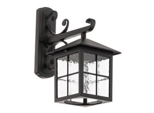 5024005236603 - Lighting BL19-BLACK Wandleuchte Winchester 1xE27 100W IP43 Aluminium-Druckguß schwarz Glas H40cm B185cm dimmbar - Elstead