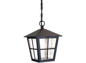 5024005238508 - Lighting BL48M-BLACK Hängeleuchte Canterbury 1xE27 100W Aluminium-Druckguß schwarz Glas H414-895cm B215cm IP43 dimmbar höhenverstellbar