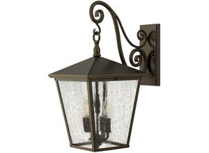 5024005241713 - Hinkley HK-TRELLIS2-L Wandleuchte Trellis 4xE14 60W Weichstahl Regency Bronze Blasenglass H565cm B279cm IP44 dimmbar